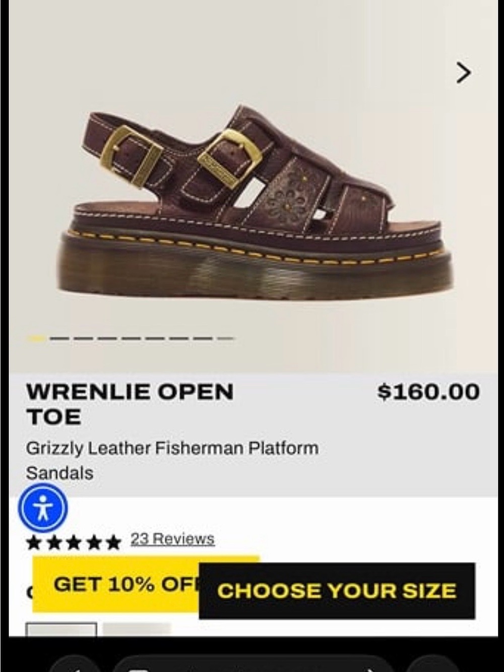 Wren Brown Grizzly Leather Platform Fisherman Sandals